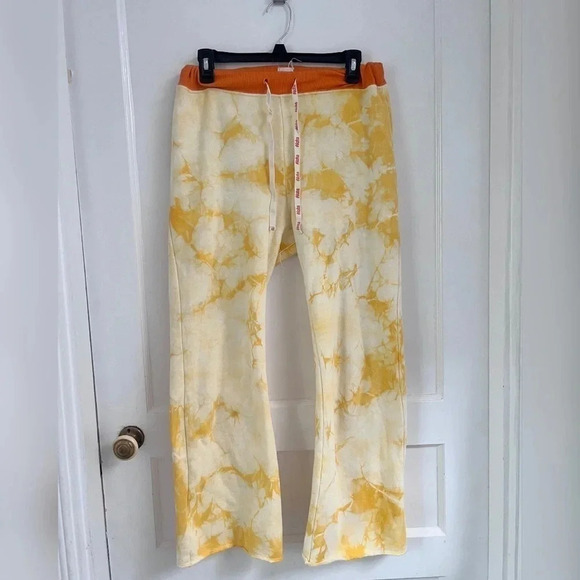Warm Fun The Undone Pants In Gold Tie Dye - Picture 2 of 7